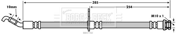 BORG & BECK Тормозной шланг BBH7768